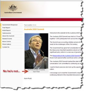 Squandering the ideas behind the Australia 2020 Summit