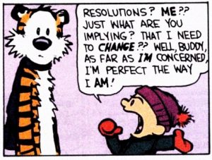 New Year resolutions
