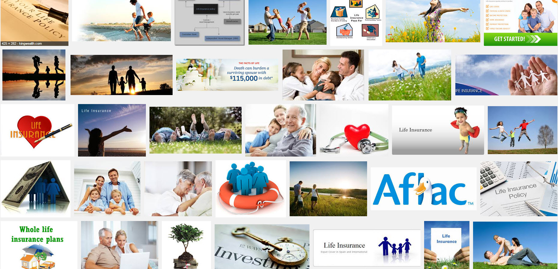 life insurance must be a cheery business just google life insurance to see all these happy people